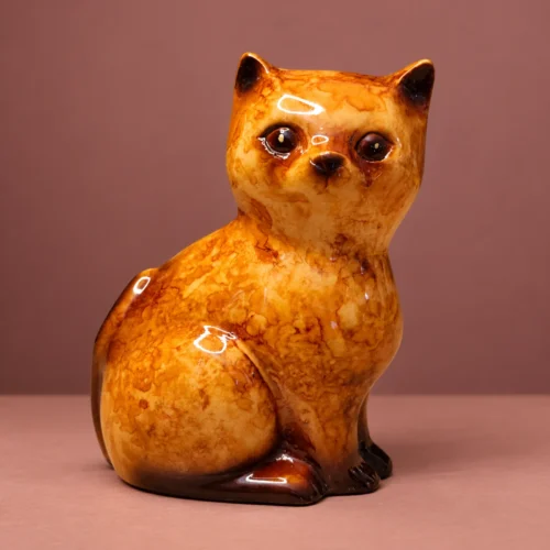 Statuette chat en résine naturelle – Fabrication française
